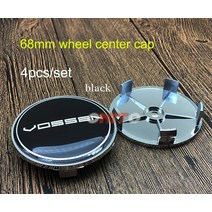 뜨거운 판매 4 개/대 68mm 크롬 베이스 자동차 Vossen 라벨 휠 센터 캡 액세서리 허브 CX 5 7 9 RX MPV MX, 03 black, 4개