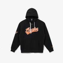 뉴에라 한화 이글스 베이스볼 저지 로고 집업 후드 블랙 13317056 AP HANHWA EAGLES ZIPUP HOODIE BLK