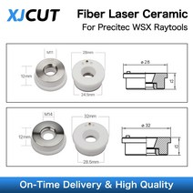 레이저 커팅기 각인기 조각기 컷팅기 레이저 세라믹 28/32mm OEM Precitec/WSX/Raytools KT B2 콘 P0571-10, 02 32mm(Raytools)
