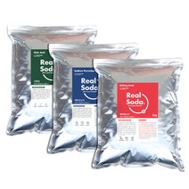 리얼소다 베이킹소다 무수 구연산 과탄산소다 5kg 3종 세탁 천연세제 푸드등급 세트