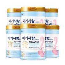 두뇌에 좋은 분유 2단계 아기사랑 수 어드밴스 750gx6캔, 어드밴스 분유 2단계 750gx6캔