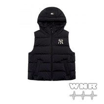 MLB) 베이직 후드 중경량 패딩조끼 3ADVL0116-50BKS