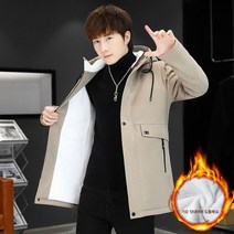 Z3JC 하프 자켓 기모 도톰 멋스럽게 코디 남성 트렌치코트