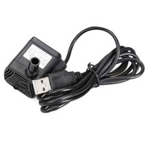캠핑 농업용 워터펌프 야외 고압 워터펌프 초소형 미니 브러시리스 usb 워터 펌프 5v 70cm 잠수정 분수 수족관 순환 드롭 배송, 검은색