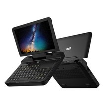 GPD MicroPC 휴대용 4G LTE 가능 가볍고 얇은 미니 초소형 노트북, Win10, 8GB, 128GB, N4120, 블랙