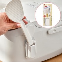 흡착식 일본 밥주걱 걸이 주걱 꽂이 주걱홀더, 심플화이트