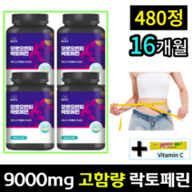 [100% 정품] 락토페린 9000mg 고함량 추천 모로오렌지 프랑스산 해썹 120정 웰빙곳간 / 장용성 스키니랩 코팅 락토패린 락토페닌 초유 효능 + 비타민C 증정 사은품, 120정 x 4통