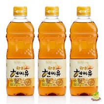 라온 현미유, 500ml, 3개