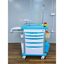 병원용 수납 수납카트 드레싱카트 트롤리 병원 카트 의료용 치과 웨건 응급처치 도구, 3층단일펌핑