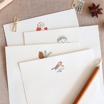 [624C]페이퍼리안 편지지 세트 from the forest★포장훼손반품불가★, GO★02Hedgehog(고슴도치)