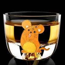 북경 경태람 전통 수공예 공법 핸드메이드 내열 십이간지 찻잔 100ml, 쥐