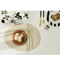 laterior 인테리어 테이블 매트, 사각화이트베이지