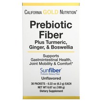 California Gold Nutrition Prebiotic Fiber 캘리포니아 골드 뉴트리션 프리바이오틱 피버 6.3g X 30포, 1개, 기본