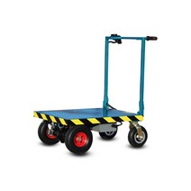 동력운반차 전동 구르마 적재 수레 궤도 견인차 카트, 하중 400kg 24V12A+500W