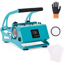 FUN-WORX 텀블러 머그 열 프레스 기계 591.5ml(20온스) DIY 컵 전달 110V 장갑 및 내열성 테이프 승화 스, 01 20 OZ