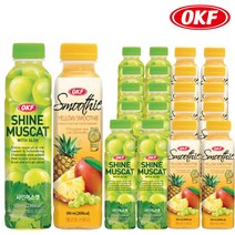 오케이에프 샤인머스캣 500ml + 옐로우스무디 350ml x (각 10개) 총 20개, 상세페이지 참조