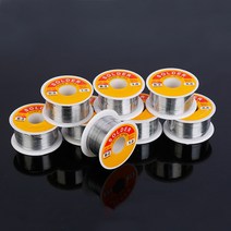 50g 0.5/0.6/0.8/1/1/2/1/5/2 Mm FLUX 2.0% 45FT 주석 납 와이어 용융 로진 코어 솔더 납땜 롤 무 세척, 08 0.6mm