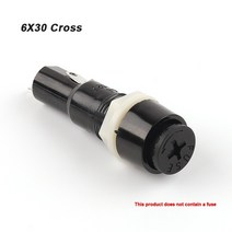 퓨즈홀더 휴즈 홀더 차량용 퓨즈 5/10PCS 홀더 스레드/크로스 블랙 베이클라이트 보험 250V AC 튜브 소켓, 07 6X30 Cross_02 10PCS