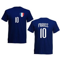 티셔츠 축구 Men39s Lastest 심플 스타일 선수 Frankreich 네이비 Br-10 Soccers 저지 Trikot Nummer 10 프랑스 힙합