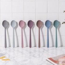 국산 실리콘 다용도 미니 요리스푼 볶음스푼 이유식 스파츌라, 버건디 퍼플