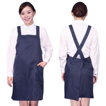 닭갈비 급식 꽃집 나물 곱창 앞치마 AE26, M, AE26 검정(찍찍이)