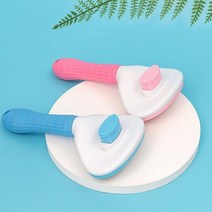 자동 케어펫 사랑빗 털갈이브러쉬, 블루, 필수