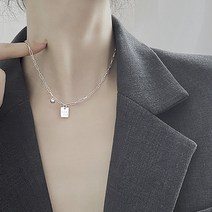 하나린 925실버 럭키스퀘어 패션 목걸이