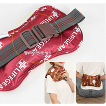 충전식 온수찜질기 찜질팩 허리 어깨 목 무릎 핫팩 전자파없는 배 생리통 찜질기, 충전식온수찜질기-브라운