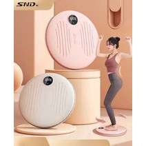 회전식 트위스트 복근 허리 턴테이블 근력 강화 홈트 운동 기구, 핑크 (+카운팅타이머)