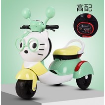 헬로키티 어린이 전기 오토바이 장난감 자동차 무선 푸쉬카 전동카 전동차 생일선물 RC 카, 업그레이드, 업그레이드 그린 단일 드라이브블루투스