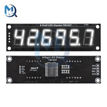 디지털제어모듈 tm1637 led 디스플레이 모듈 0.56 인치 6 디지털 led 표시기 튜브 arduino red green blue yellow white, 하얀