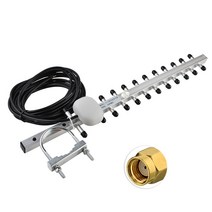 Eightwood WIFI 신호 부스터 2.4GHz 16dBi Yagi 무선 WLAN WiFi 수신기 신호 확장기 모뎀 PCI 카드 라우터 용 공중, 보여진 바와 같이, 1개
