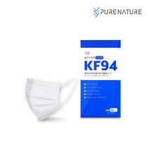 퓨어네이처 덴탈형 KF94 대형 100% 국산 피부 저자극 마스크, 30매입 5박스