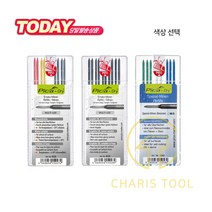 피카 드라이 산업용마커 리필심 4020 리필 옐로우레드블랙 드라이펜 목공 목공샤프 목수 다용도 연필 샤프 PICA 카리스툴