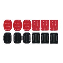 고프로 히어로 11 9 블랙 3 곡선형 플랫 접착 스티커 액세서리 YI SJ4000 용 멀티 피스, 04 12 pcs