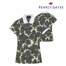 파리게이츠 골프 pearlygatesgolf여성 트로피컬 반팔티셔츠 P52102TO087_LM, 000, LM