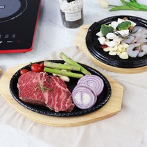 오메가키친 인덕션 맥반석 주물팬 목판포함, 02_01 맥점 원형 1호