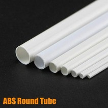 동파이프 에어컨 배관 커버 호스 Abs 원형 튜브 플라스틱 빈 직경 2253456810mm DIY 수제 모래 테이블 재료 모델 빌딩5 피스, 10 x 8.2 mm