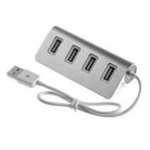 usb멀티허브 맥북 3.0 도킹허브휴대용 크기 알루미늄 합금 초고속 4 포트 USB 허브 분배기 어댑터 PC 노, 01 USB HUB2.0