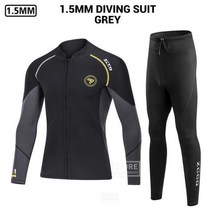 Neoprene-스쿠버 다이빙 슈트 남성용 수중 낚시 스노클링 잠수복 서핑 스피어피싱 윈드 서핑 잠수복 1.5MM