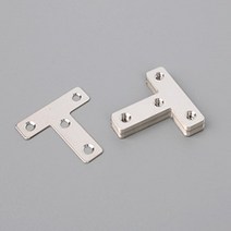 T자형 평철 보강 평철 꺽쇠 코너철 연결 목재브라켓, 사이즈, 80mm