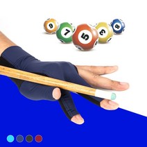 키밍 오른손 왼손 오픈형 당구 장갑 미끄럼방지, 하늘색, 왼손 오픈