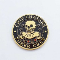 승원통상 고급 양면 메탈 카지노 볼마커 볼마크 골프 필드용품 자석클립 악세사리, 9번_스컬