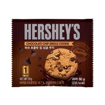 허쉬 초콜릿 칩 싱글 쿠키, 50g, 20개