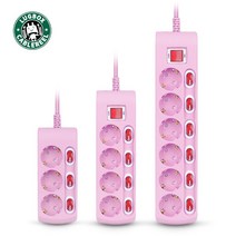 러그(LUG) 러그박스 6구개별 멀티탭 (핑크)1.5M