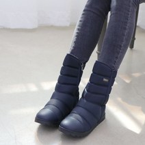 로딘스타 여성 겨울 발편한 미들 패딩 방한 털 부츠 방한화 버킨