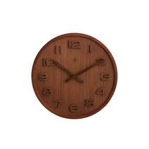 [까사미아] 넥스타임 우드 원형벽시계35, 우드원형벽시계35-BR