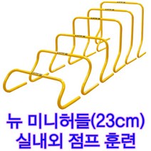 육상경기용 체육시험용 허들 스타 뉴 미니허들(23cm) 스텝훈련 점프훈련 허들훈련 스타 뉴 미니허들(23cm) 육상허들 순발력훈련 허들, 1개