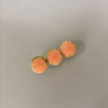 미즈우드 반쯤 벗긴 오렌지 머리핀 소녀 과일 클립 덕빌 클립 헤어 액세서리