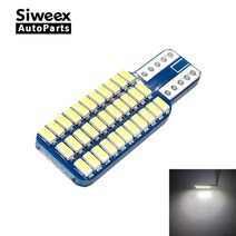 자동차전조등 t10 192 194 168 w5w led 전구 33 smd 3014 car tail light dome lamp white dc 12v canbus free 호환, 하얀